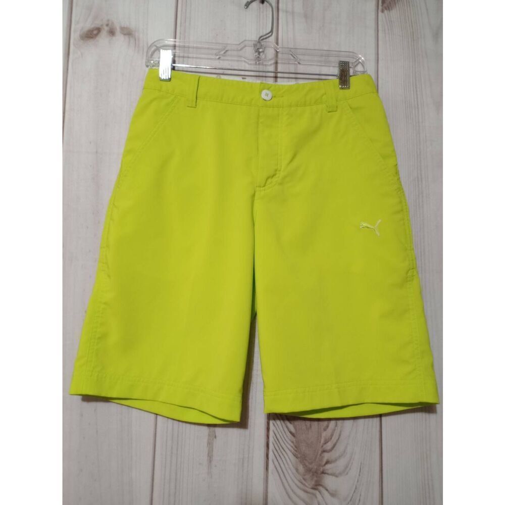Puma Shorts Men's 28‎ Neon Yellow Golf Burmuda